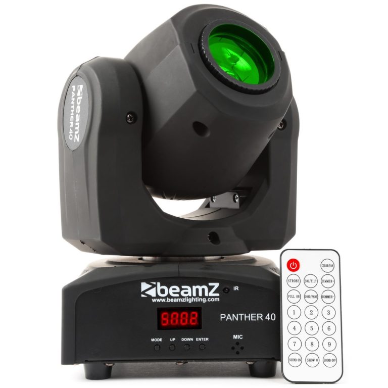 Led Movinghead spot met gobo Led Movinghead Beamz Panther 40